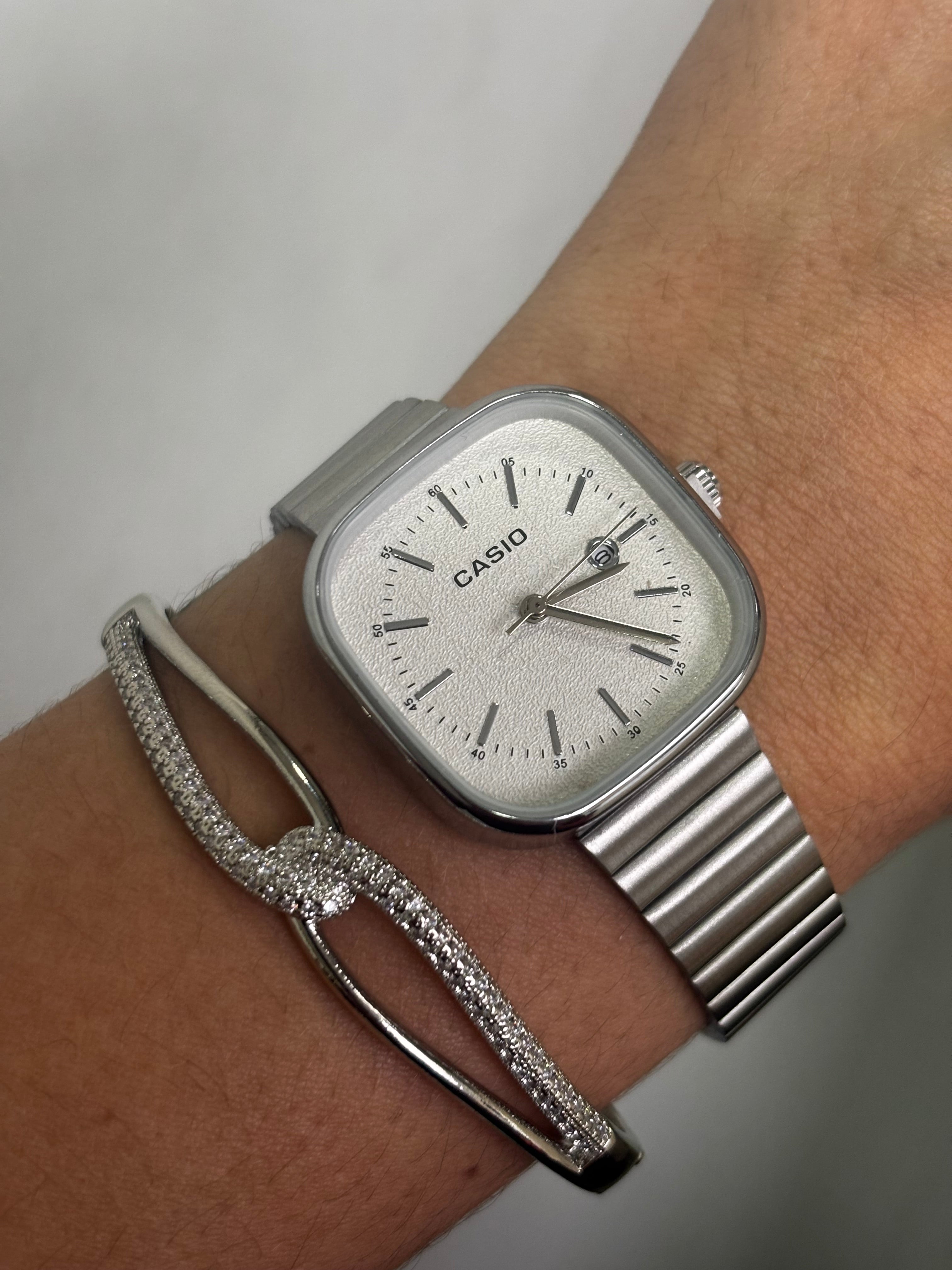 Bracelete prata cravejado