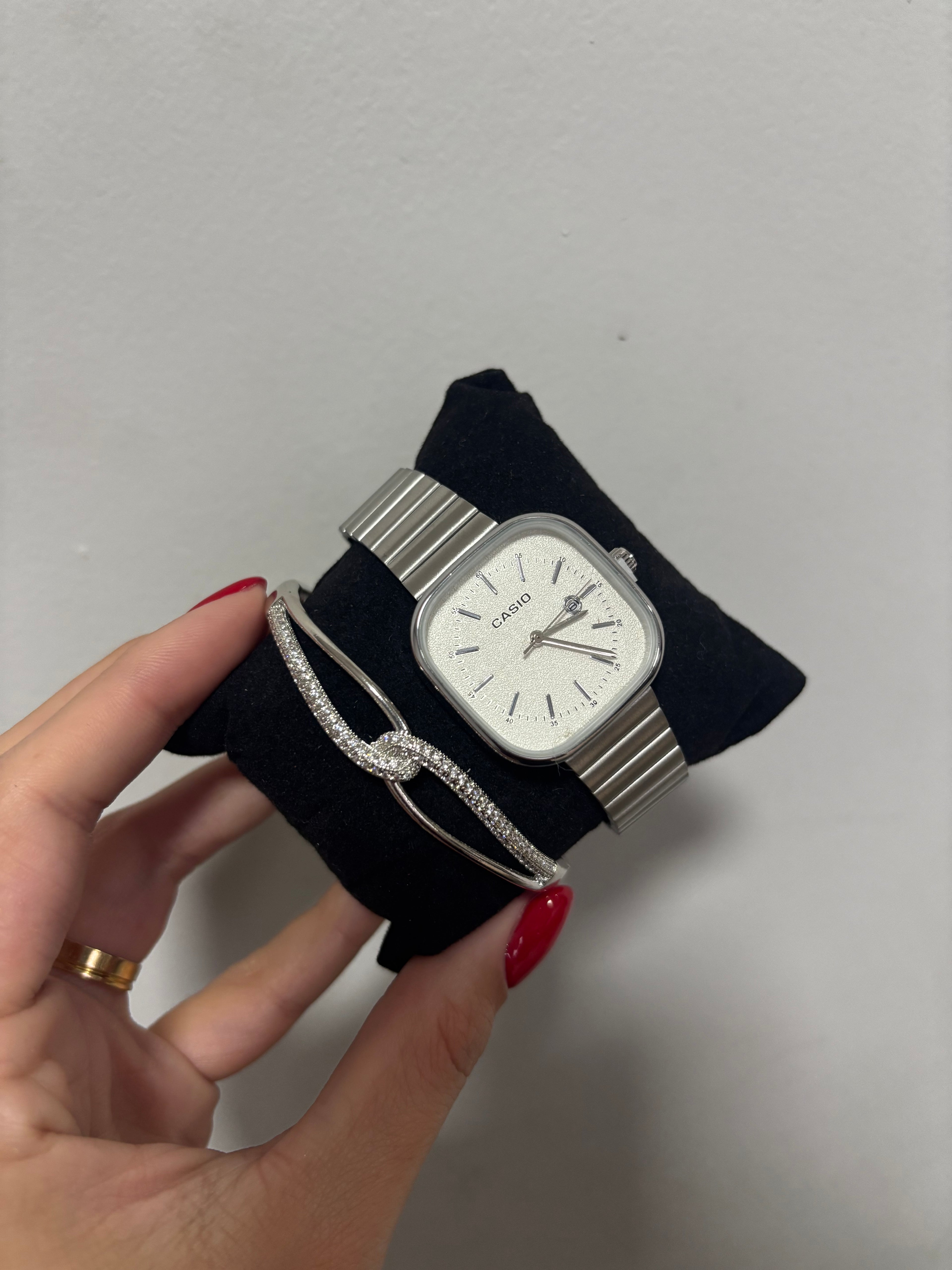 Bracelete prata cravejado