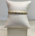 Bracelete prata e dourado